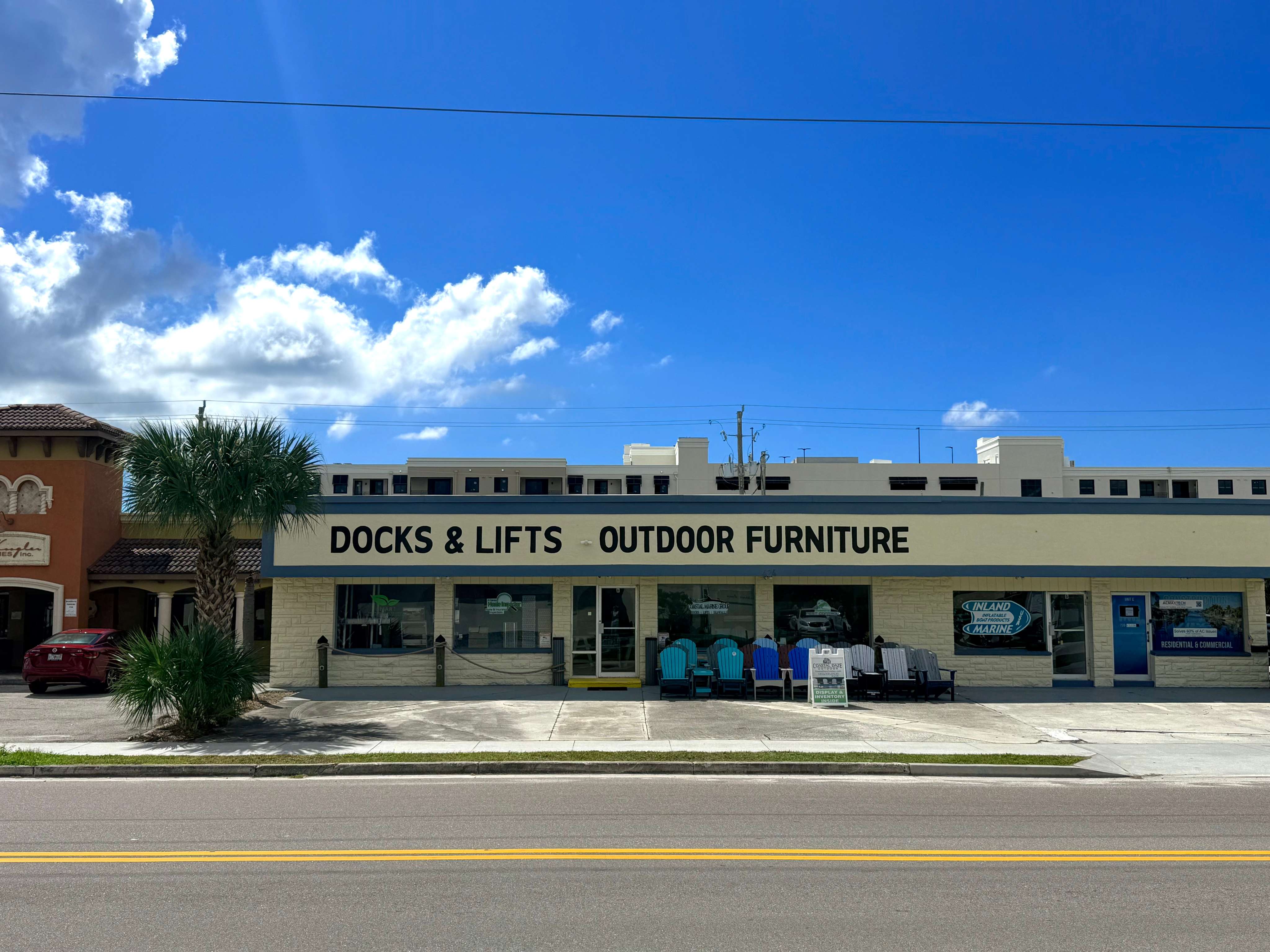 Coastal Marine Group showroom with marine-grade materials on display
